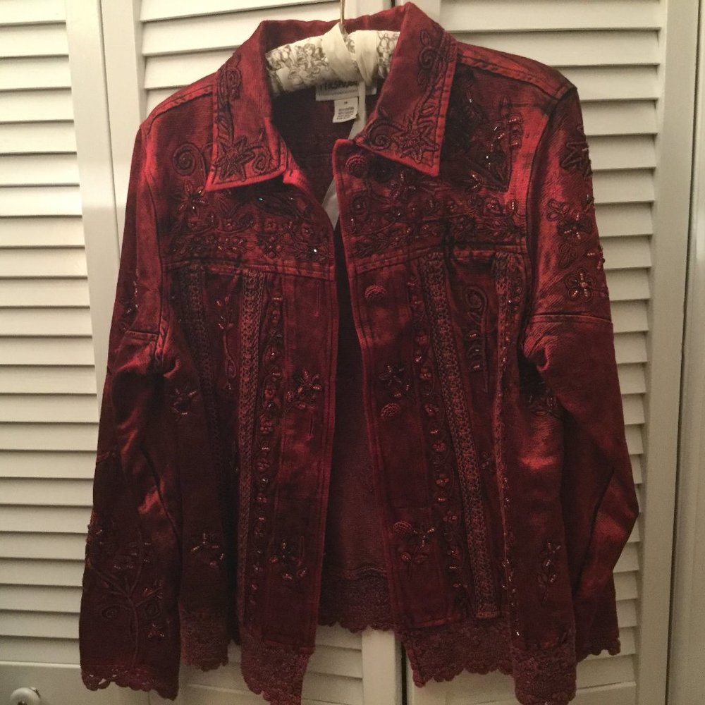 Flashback, Hobo style dark Red woven, size M